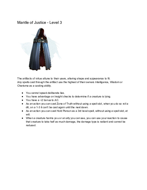 Mantle of Justice